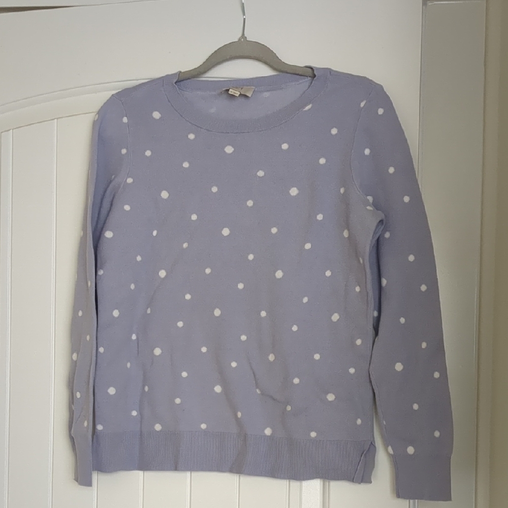 Polka Dot Lavender Sweater
